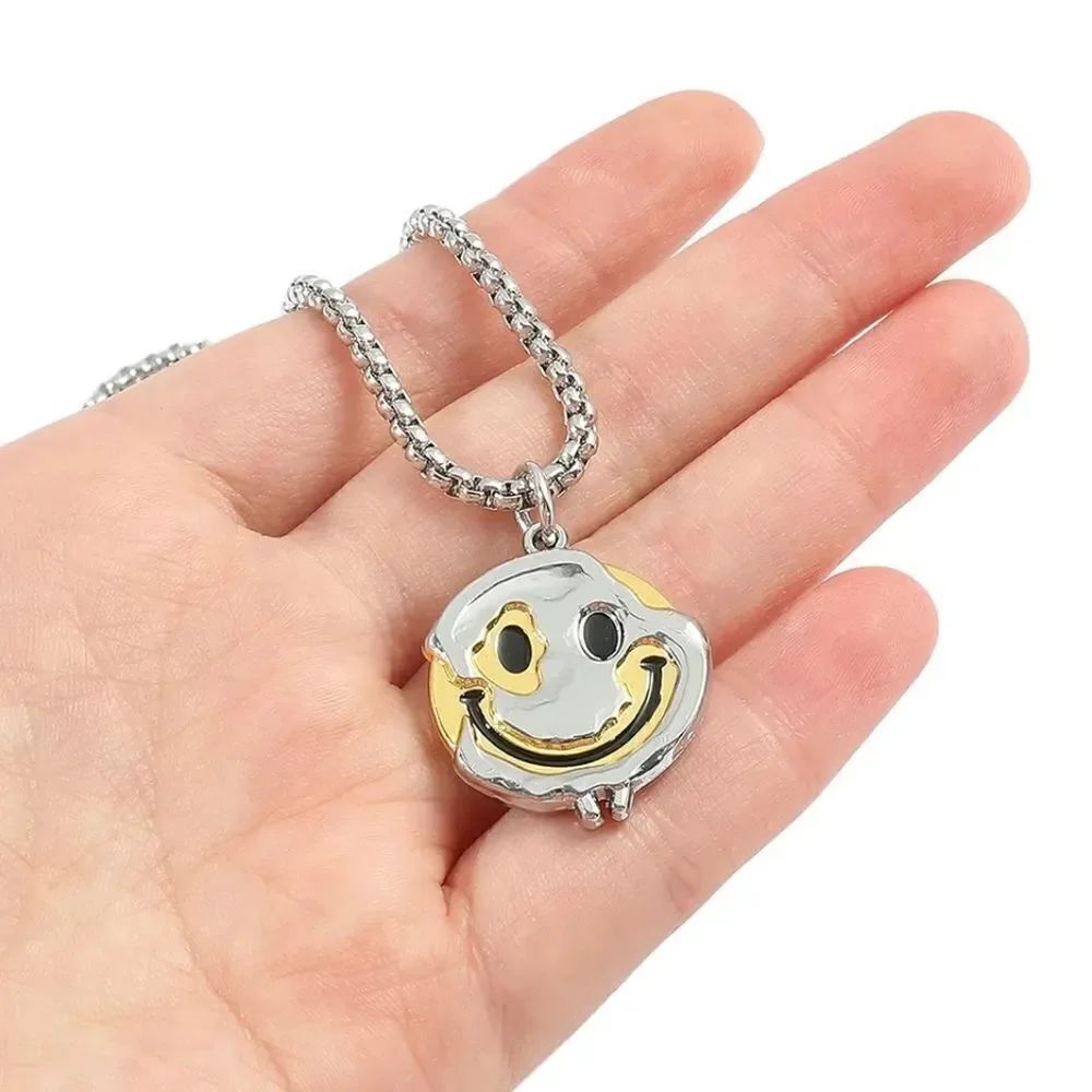 Drippy Smiley Face Necklace - Picture 5 of 5